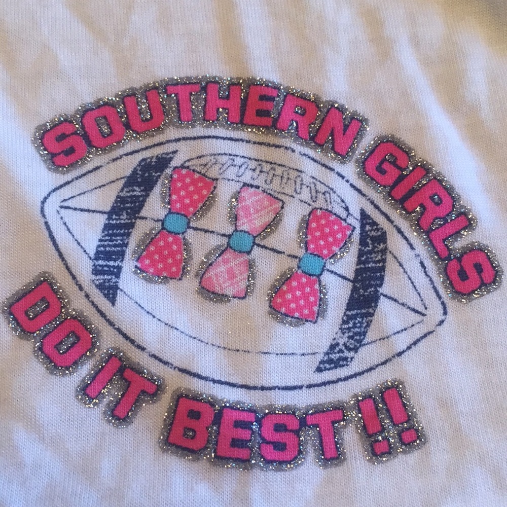 NEW CUTE Girls long sleeve “Game On” graphic top L